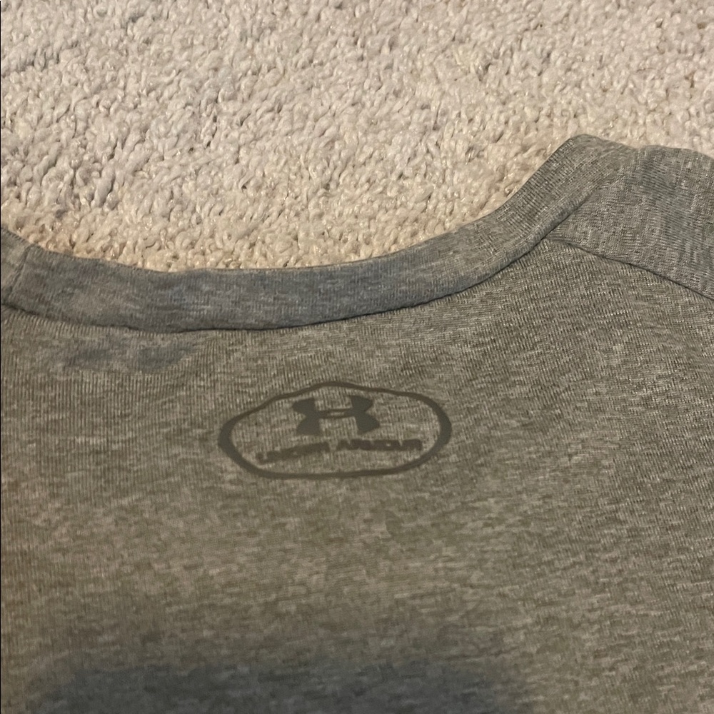 Under Armour Gray and Orange Men's Tee - Picture 7 of 7
